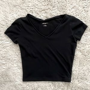 Cute cropped fitted tee
